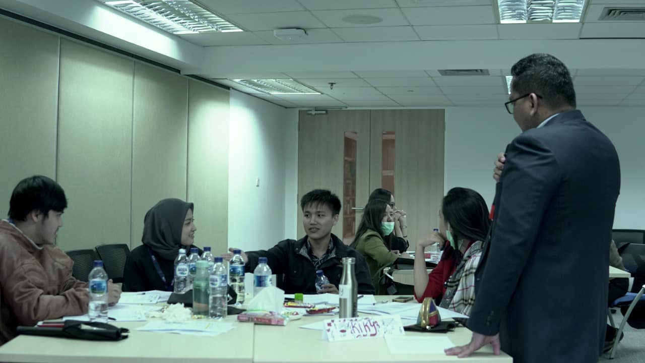 Group discussion during training